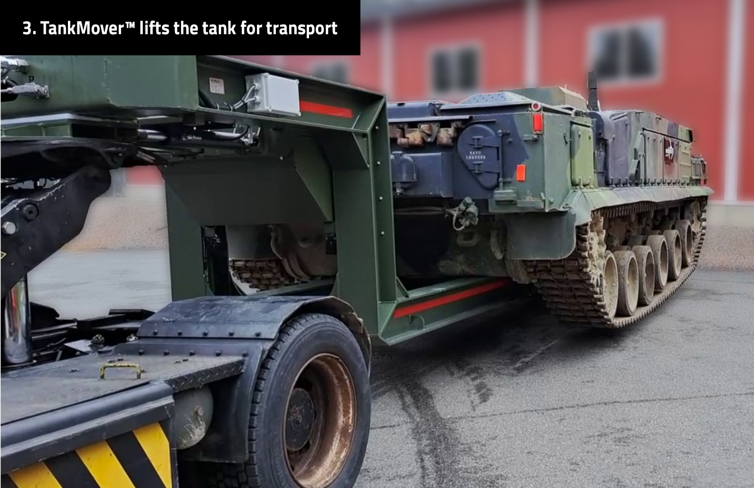 Movella TankMover transporting a tank